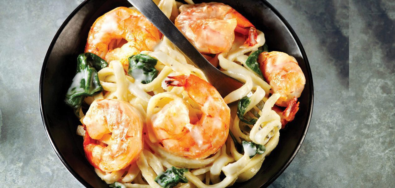 Alfredo Linguine With Shrimp And Spinach Safeway