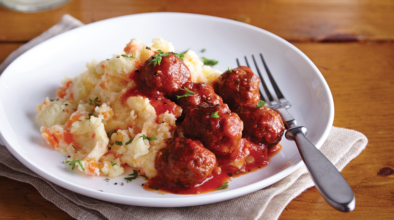 Fast Meatballs & Potato-Carrot Mash - Safeway