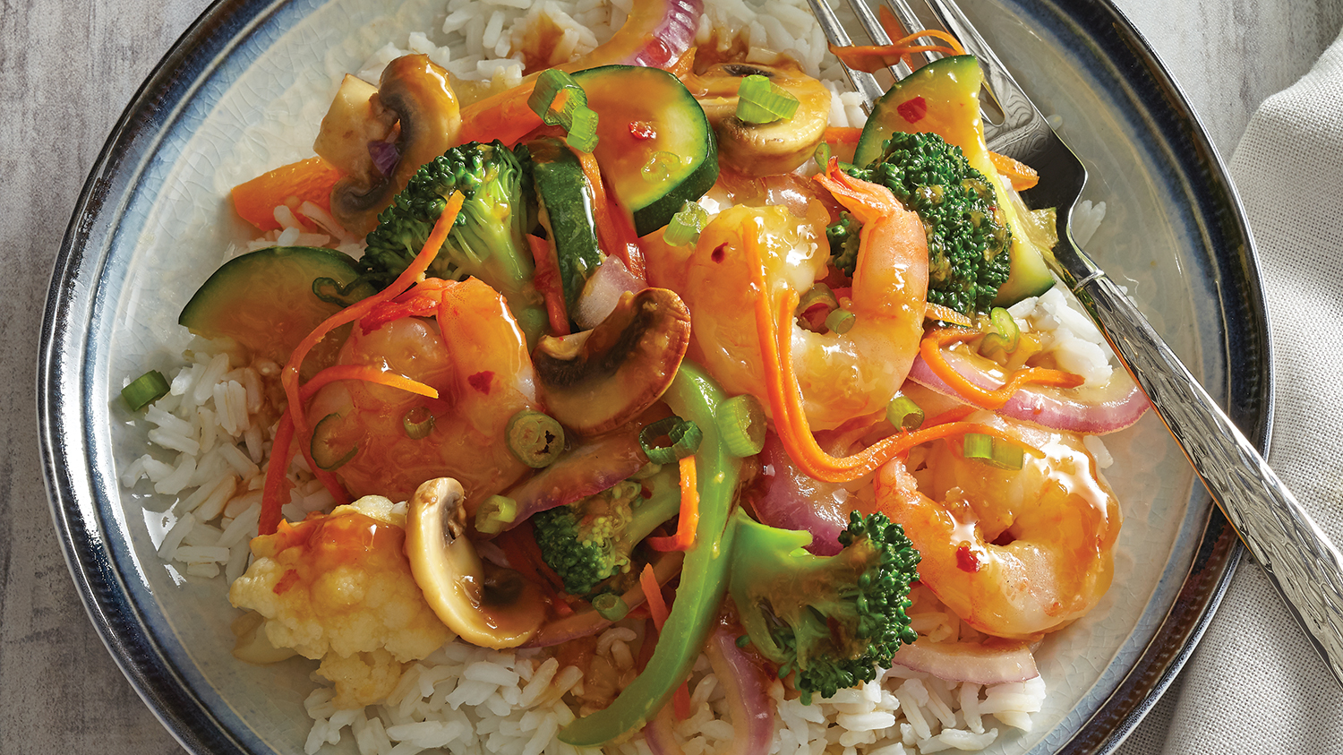 Quick Shrimp & Veggie Stir-Fry - Safeway