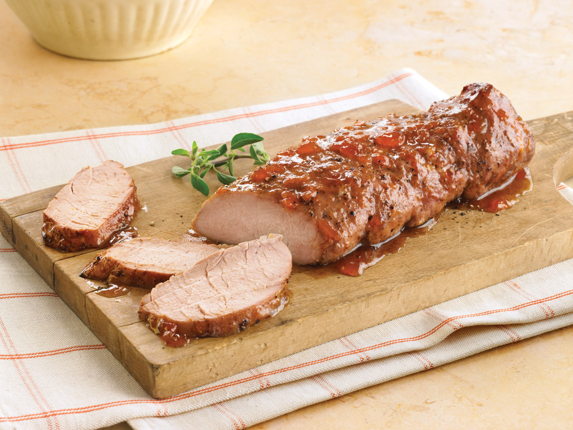 Pork Tenderloin with Apricot Cinnamon Glaze - Safeway