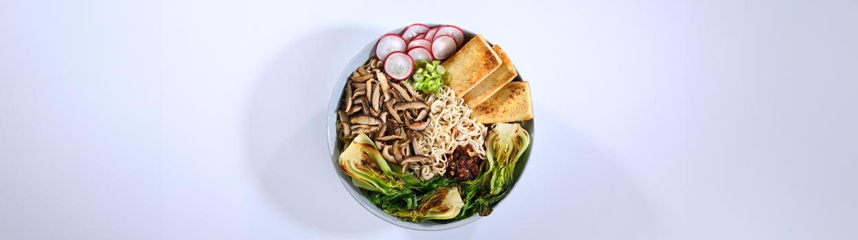 Shitake Mushroom Tofu Ramen Bowl