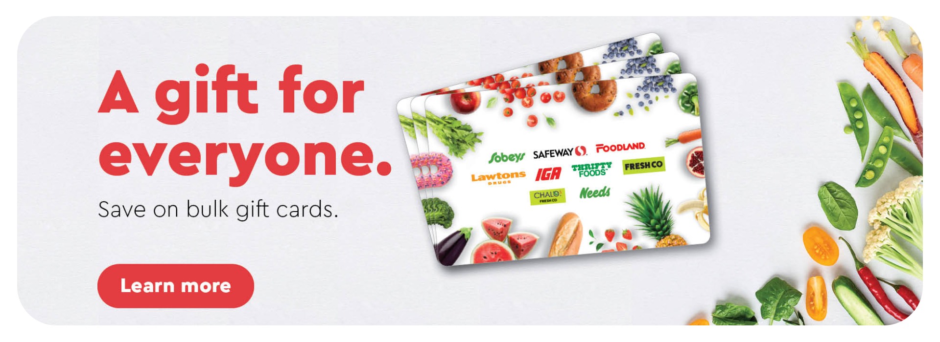 A gift for everyone. Save on bulk gift cards.