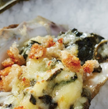 Classic oysters rockefeller