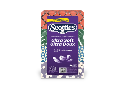 Scotties Ultra Soft 3-Ply Facial Tissues 4 boxes x 104 Sheets